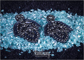 Trendy Grey Stone Earring