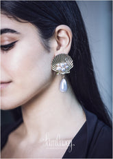 Gold Plated Pearl Earring
