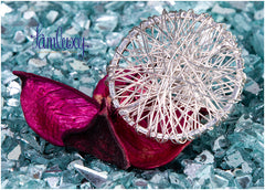 Circle Web Silver Ring
