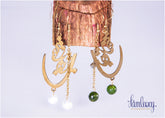Gold Plated Calligraphy Earring
