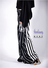 Strip Black and White casual loose pant