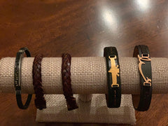 Unisex leather bracelet
