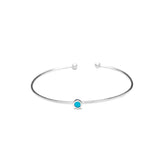 Fashion Design Handmade Turkish Sterling Silver Cuff Bangle