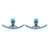 Minimalist Design Ear Jackets Turkish Sterling Silver Earring