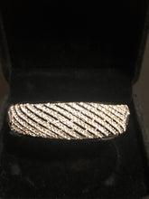 Crystal Silver Bangle