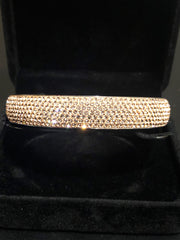 Gold Bangle, Full Stone