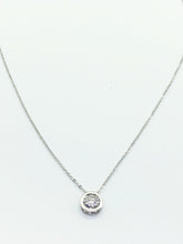 Silver Single Stud Necklace