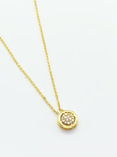 Gold Single Stud Necklace