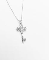Silver Key Necklace
