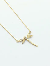 Gold Dragonfly Necklace