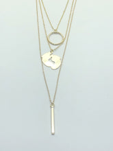 Gold Double Feet Necklace