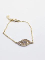 Gold Eye Bracelet