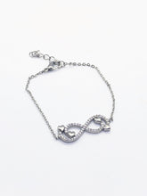 Silver Infinite Hearts Bracelet