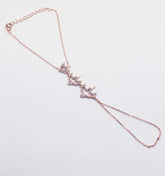 Rose Gold Hand Chain Bird Bracelet