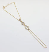 Gold Hand Chain Hamsa Bracelet