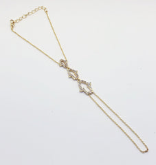 Gold Hand Chain Hamsa Bracelet