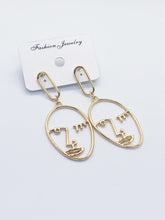 Gold Face Earrings