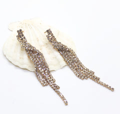 Gold Waterfall Twist Earrings