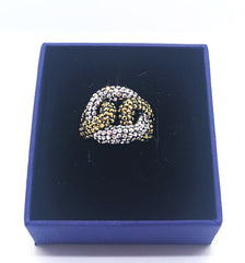 Gold And Silver Shiny Ring