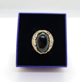 Gold Ring With Onyx Stone