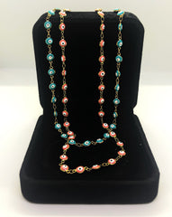 Fashion evil eye short necklace