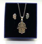 Sterling Silver Hamsa-Hand Set