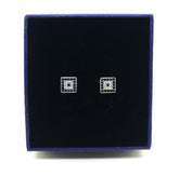 Sterling silver earrings with zirconia stones