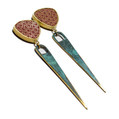 RED SEPTUM EARRINGS