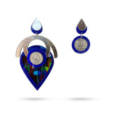 Navy Bow Earrings
