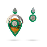Green Bow Earrings