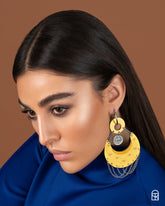 Yellow Moon Earrings