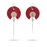 Red Rise Earrings