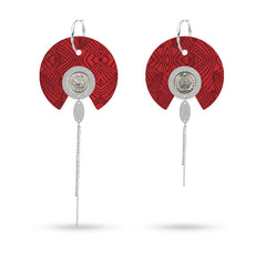 Red Rise Earrings