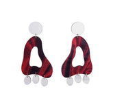 Red Drop Earrings