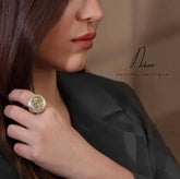 Sterling Silver Gold Plated Handmade Ring