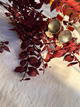 Silver Coin Earrings with pearls and Agate Stone