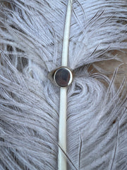 Flat Circle Silver Ring (Adjustable)