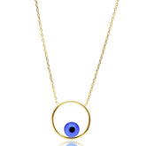 Sterling Silver Evil Eye Necklace