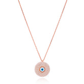 Evil Eye Pendant Turkish 925 Sterling Silver Jewelry