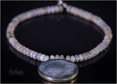 Handmade Natural Stone (Agate) Necklace With Calligraphy On Pendent