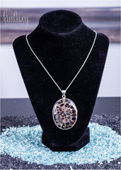 Silver pendent with natural stone