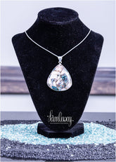 Silver pendent with natural stone