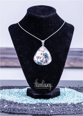 Silver pendent with natural stone