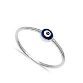 Evil Eyes Design Handcrafted Silver Ring