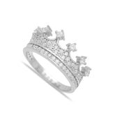 Crown Design Turkish Handcrafted Silver Ring