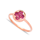 Minimalist Clover Design Handcrafted 925 Sterling Silver Jewelry Ring