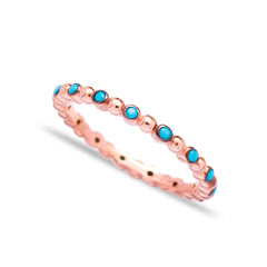 Silver Sterling Beaded Ring Turkish Handcrafted 925 Sterling Silver Jewelry