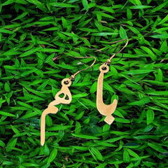 Caligraphy earring (Ba ham)