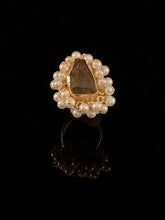 Kyra Gold Smoky Quartz Ring