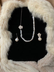 925 Silver Crown set with pearls